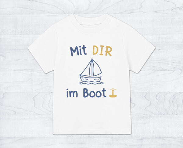 Baby-Shirt »Mit DIR im Boot«