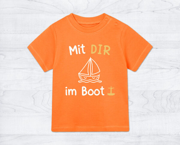 Baby-Shirt »Mit DIR im Boot«