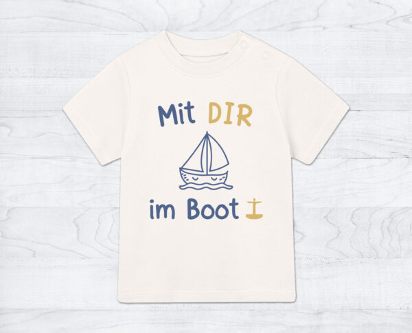 Baby-Shirt »Mit DIR im Boot«