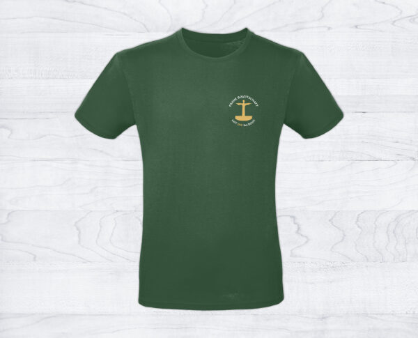 08_Herrenshirt_Logo_bottle-green Herren T-Shirt »Frohe Bo(o)tschaft«