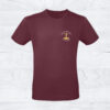 13_Herrenshirt_Logo_burgundy Herren T-Shirt »Frohe Bo(o)tschaft«