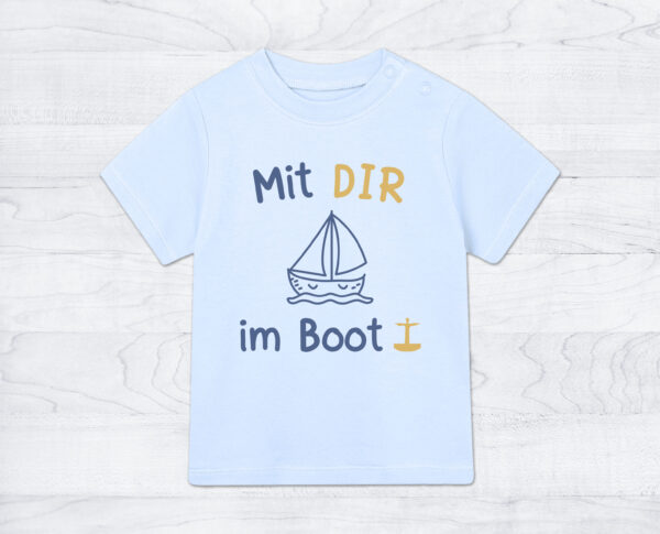 Baby-Shirt »Mit DIR im Boot«
