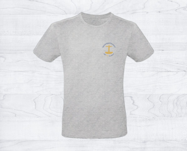 17_Herrenshirt_Logo_ash Herren T-Shirt »Frohe Bo(o)tschaft«