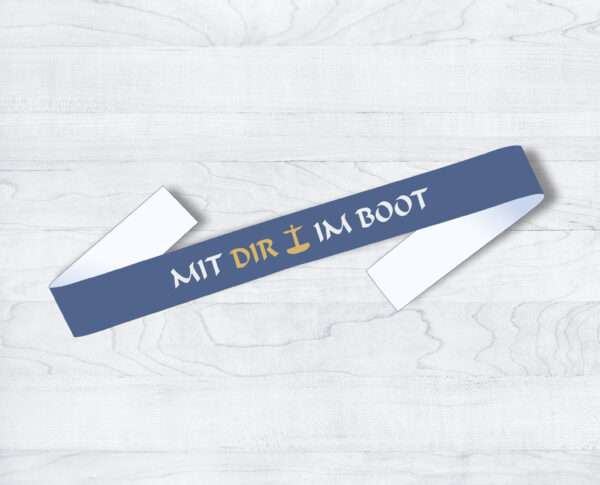 Freundschaftsbändchen »Mit Dir im Boot«