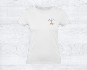 Damen T-Shirt »Frohe Bo(o)tschaft«
